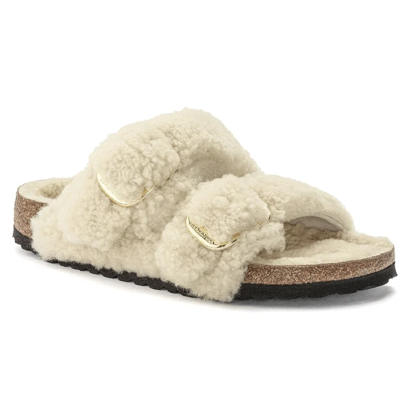 Practical and functional women's footwear solutionsArizona Big Buckle Shearling - Teddy Eggshell