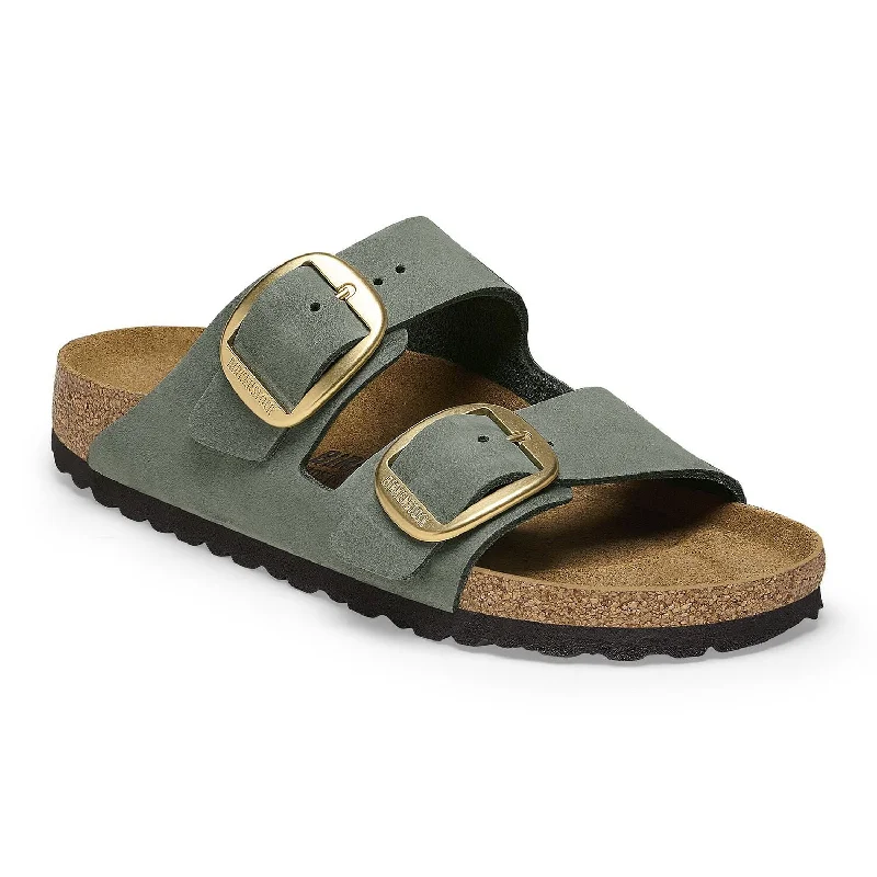Stylish and supportive women's shoes for high archesArizona Big Buckle - Thyme