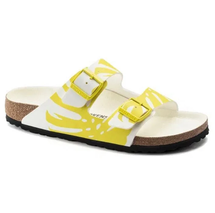 Comfy and cozy women's shoes for loungingArizona - Monstera White/Lime Sour