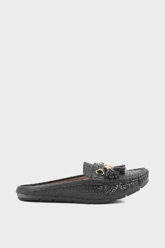 Flattering and stylish women's shoes for wide feetCasual Mule I95004-Black