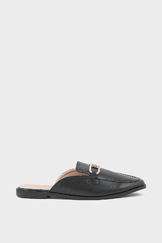 Chic and minimalist women's footwear trendsCasual Mule IC8504-Black