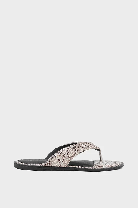 Exotic and bold women's shoe designsCasual Thong I17258-Beige