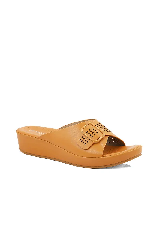 Elegantly stylish women's shoesComfort Slip On I20205-Mustard