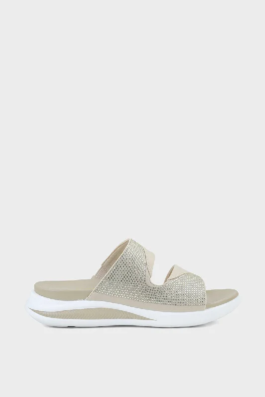 Stylish and supportive women's shoes for high archesComfort Slip On I38652-Golden