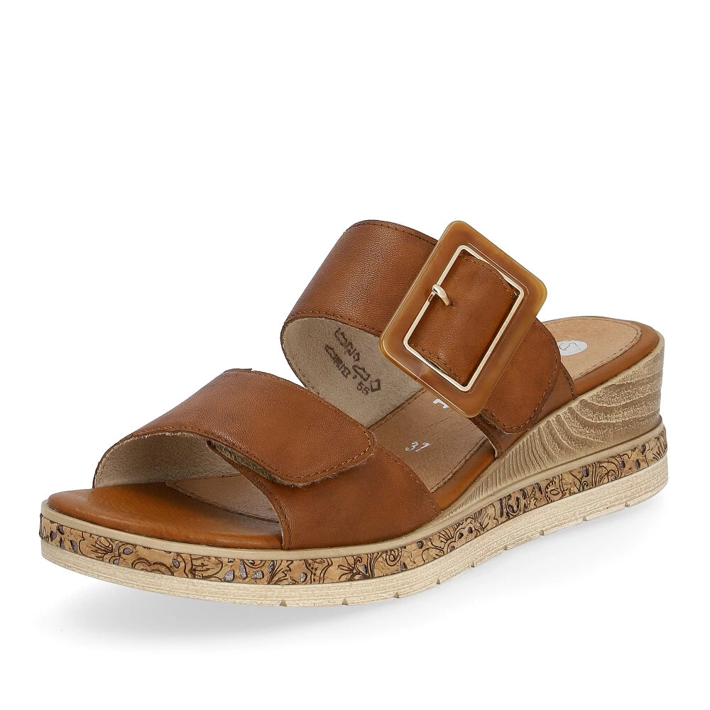 Fashion-forward and trendy women's shoe stylesD3068-24 Two Strap Slide Chestnut