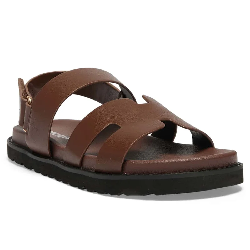 Elegantly stylish women's shoesDaisy Sandal in Brown  Smooth