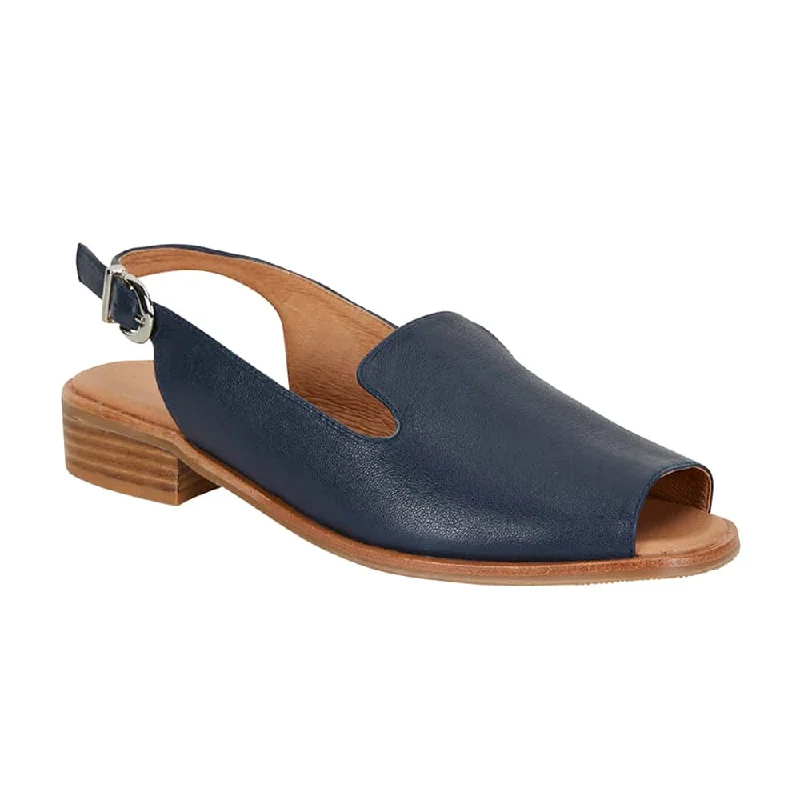 Luxurious and comfortable women's shoe options for special occasionsDelaney Sandal in Navy Leather