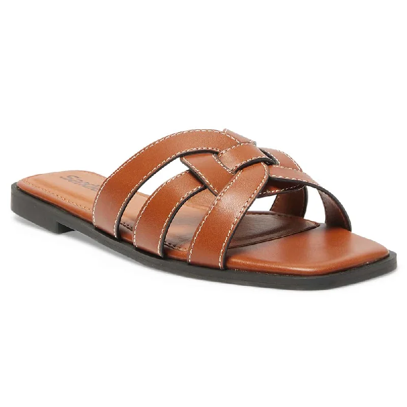 Versatile and stylish women's shoes for everyday chicDemi Slide in Tan Smooth