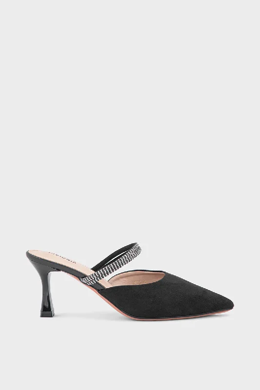 Stylish and practical women's shoes for rainy daysFormal Mule IF8511-Black