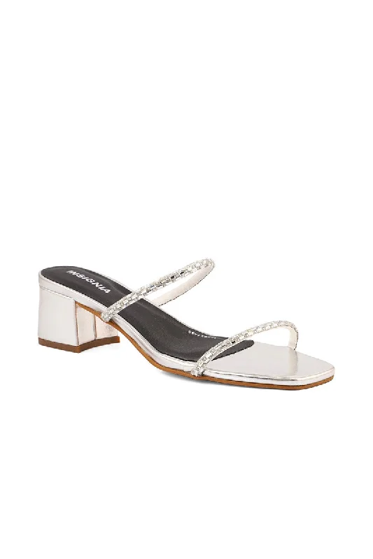 Sleek and modern women's footwear optionsFormal Slip On I38627-Silver