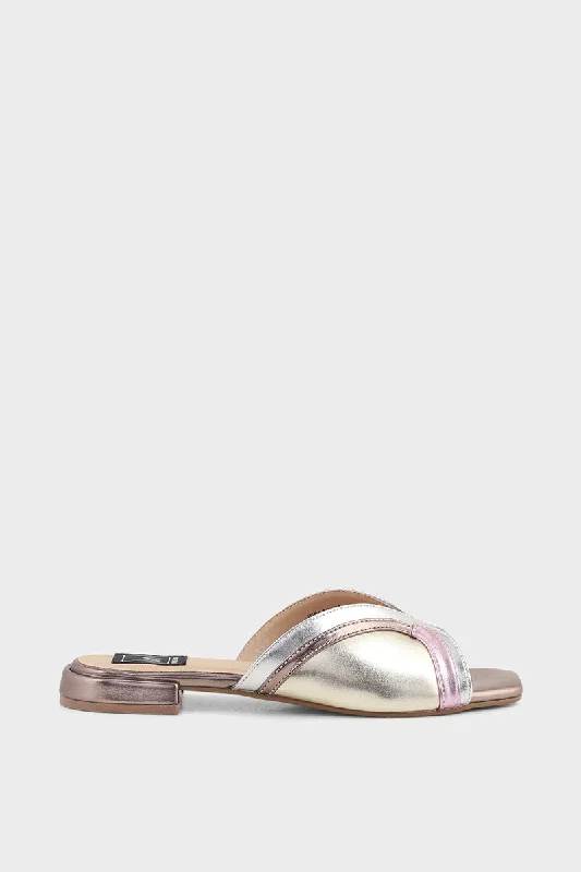 Comfortable yet fashionable women's shoesFormal Slip On IF0009-Dull Gold