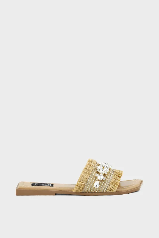 Colorful and vibrant women's shoe patternsFormal Slip On IF0072-Beige