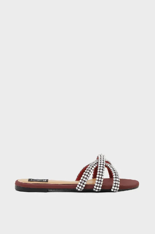 Versatile and stylish women's shoes for city walksFormal Slip On IF0073-Burgundy