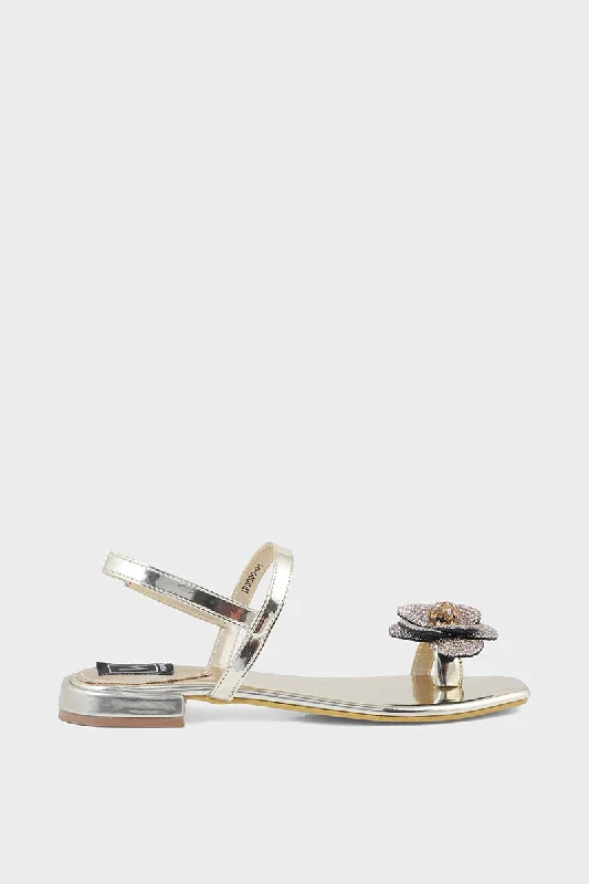 Elegant and sophisticated women's shoes for dinner datesFormal Thong IF3000-Golden