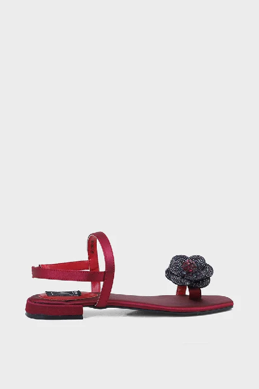 Comfy and stylish women's shoes for walkingFormal Thong IF3000-Maroon