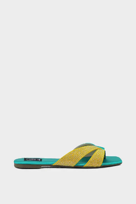 Comfortable and supportive women's shoes for all-day wearFormal Thong IF3001-Botl Green