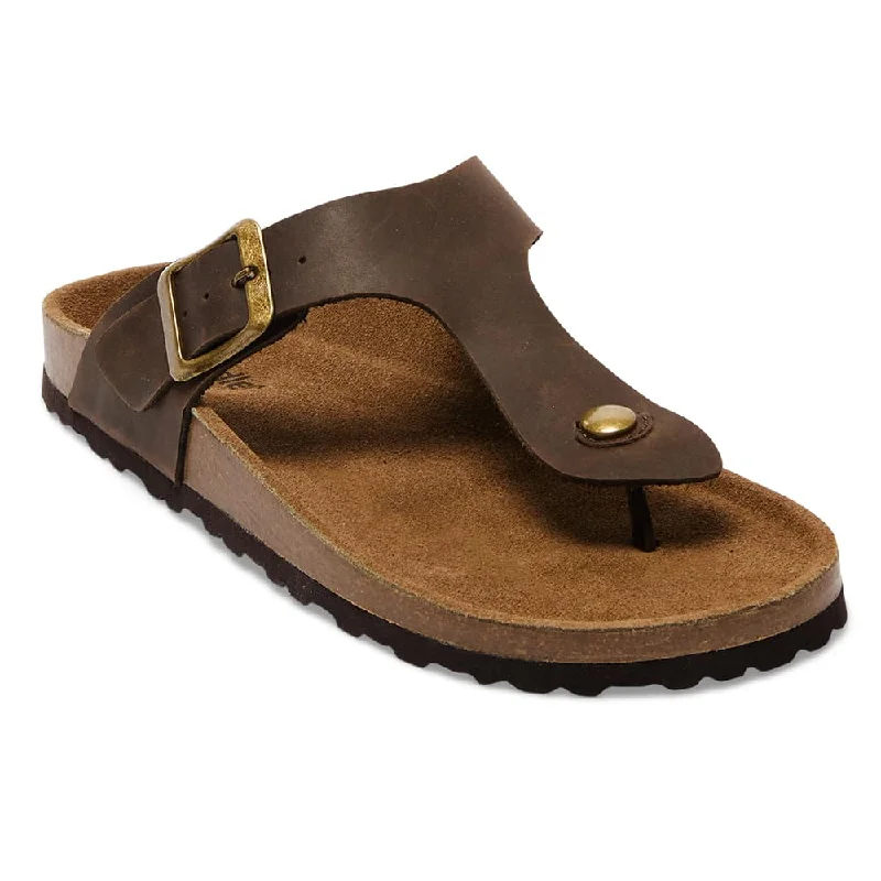 Versatile and chic women's shoes for everyday eleganceFresno Sandal in Brown Nubuck