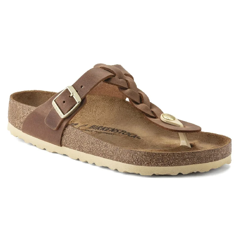 Exotic and bold women's shoe designsGizeh Braided - Cognac