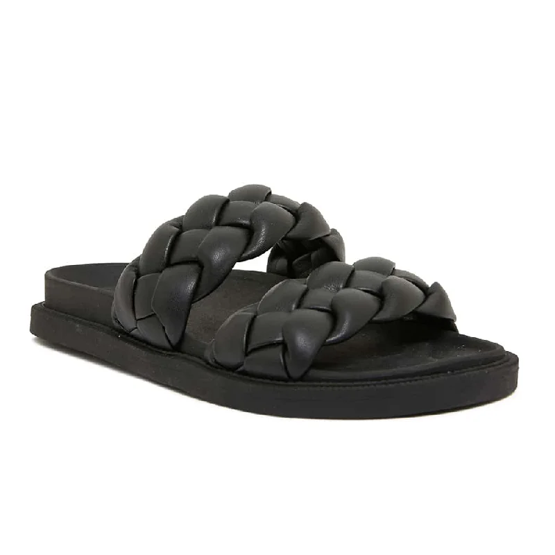 Durable and stylish women's shoes for active lifestylesGossip Slide in Black Smooth
