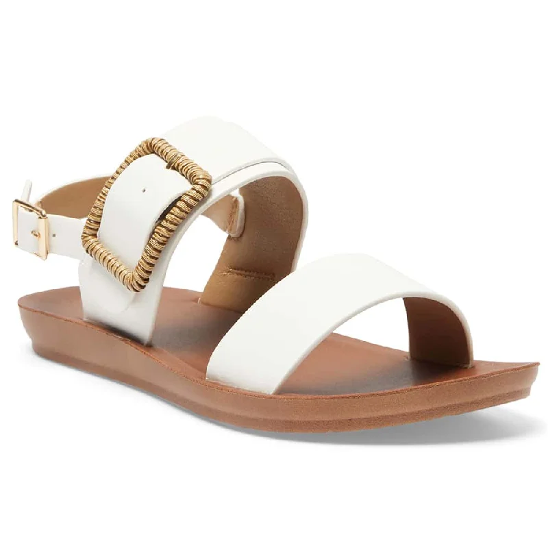 Elegant and sophisticated women's shoes for dinner datesGrand Sandal in White Smooth