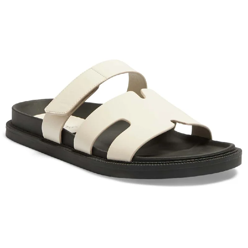 Flattering and stylish women's shoes for wide feetGuru Slide in White And Black Smooth