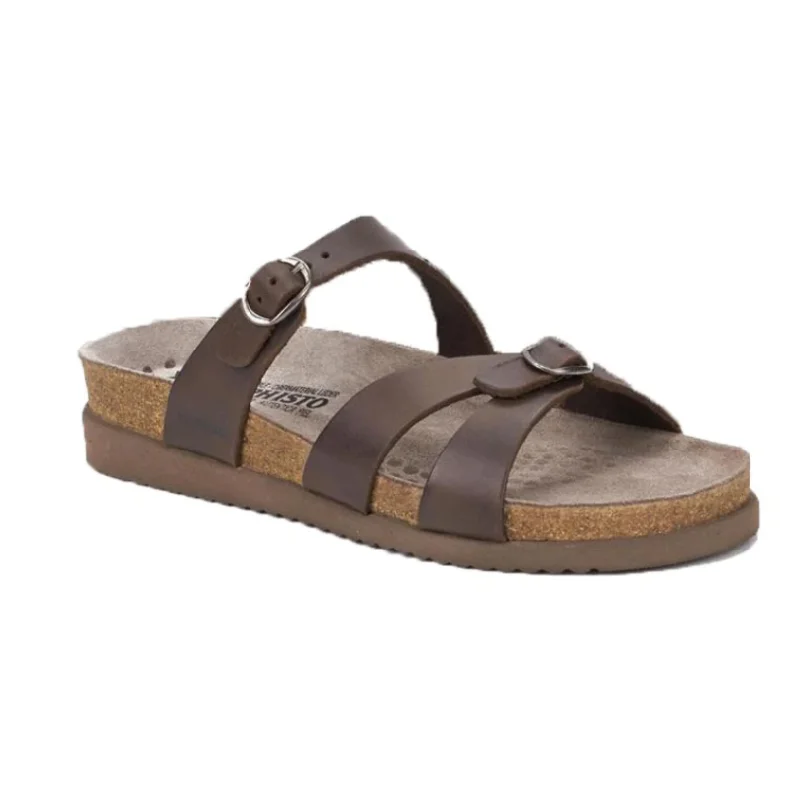 Chic and stylish women's shoes for garden partiesHannel 3451 Brown Scratch