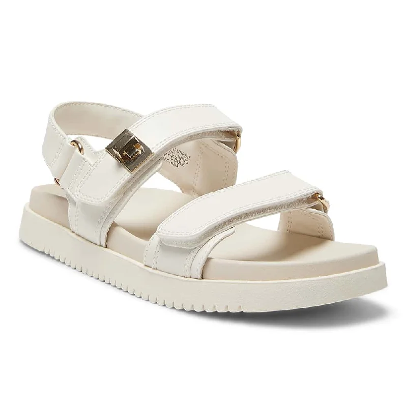 Feminine and romantic women's shoe designsHendrix Sandal in Bone Smooth