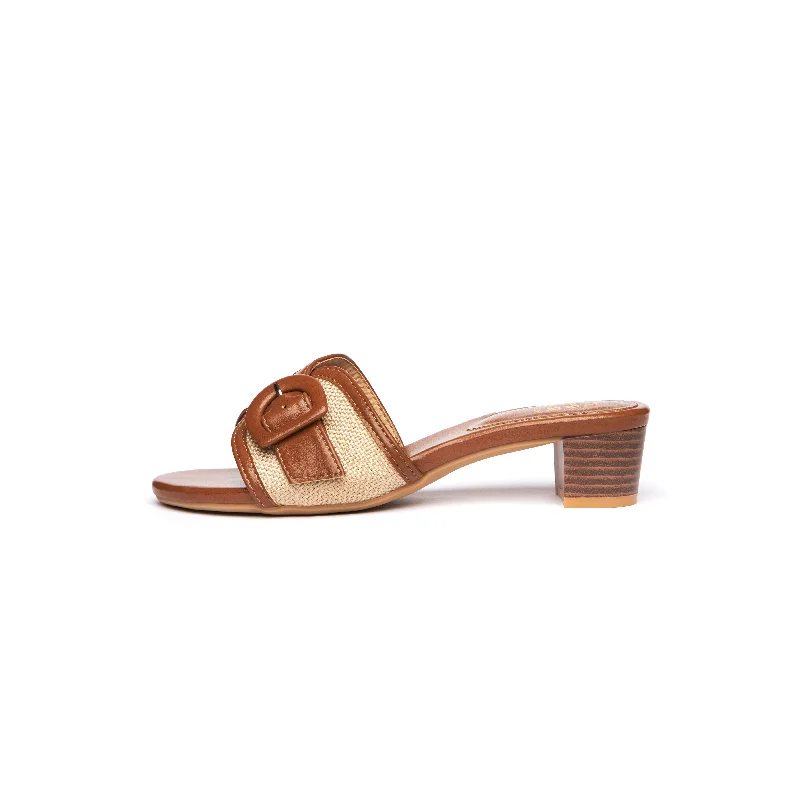 Timeless and elegant women's shoe classicsKasper Slippers - Khaki ( KHK )
