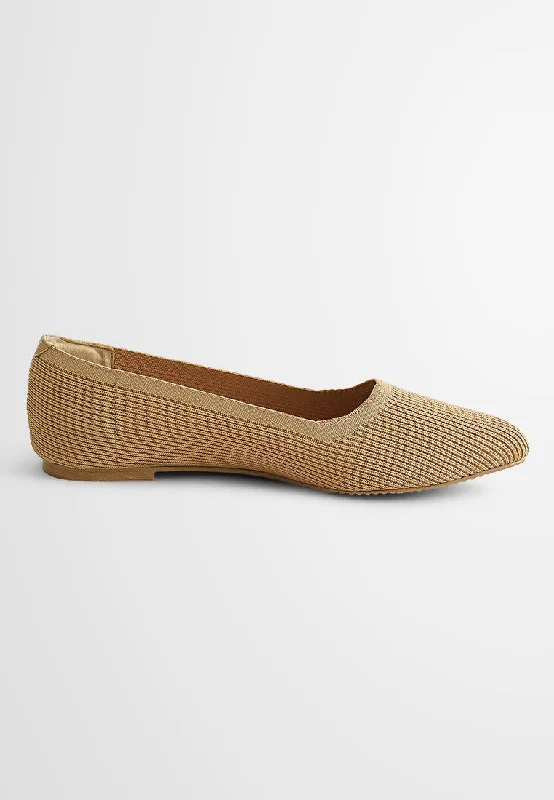 Elegant and refined women's shoe designsKyrie Knitted Pointed Flats