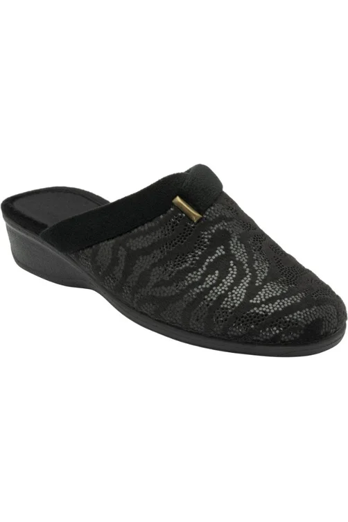 Luxurious and comfortable women's shoe options for special occasionsLotus Gracia ladies slipper in Black