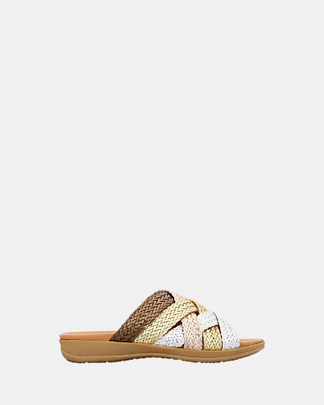 Elegantly crafted women's shoesMajor Metallic Multi