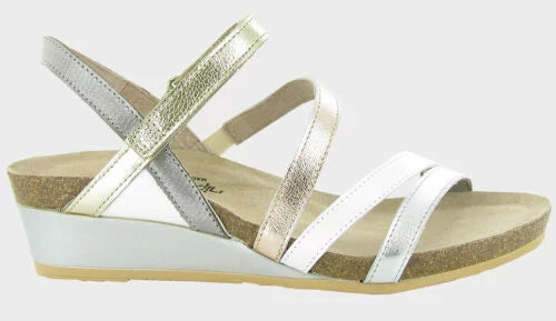 Chic and minimalist women's footwear trendsNAOT HERO METALLIC