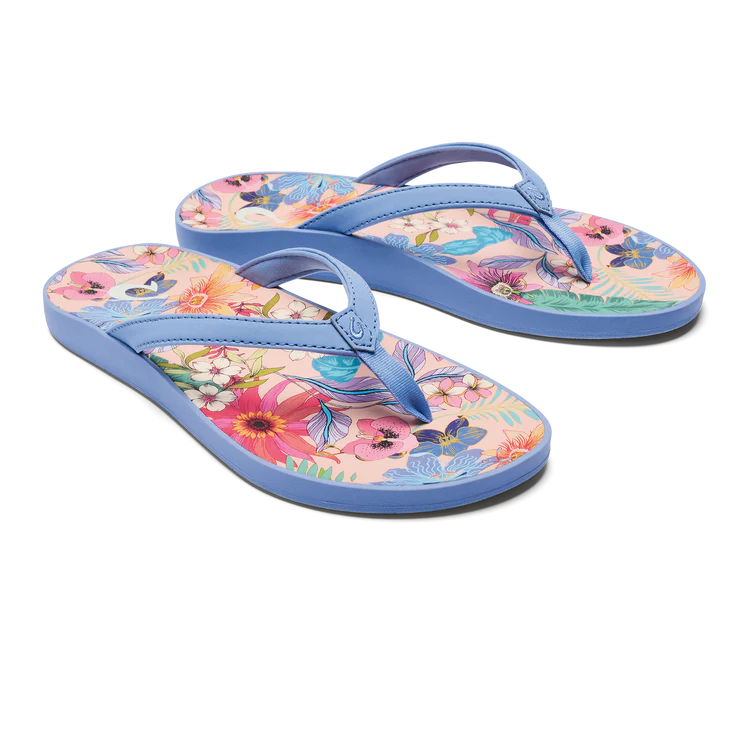 Flattering and figure-hugging women's footwearOLUKAI PUAWE BLUE