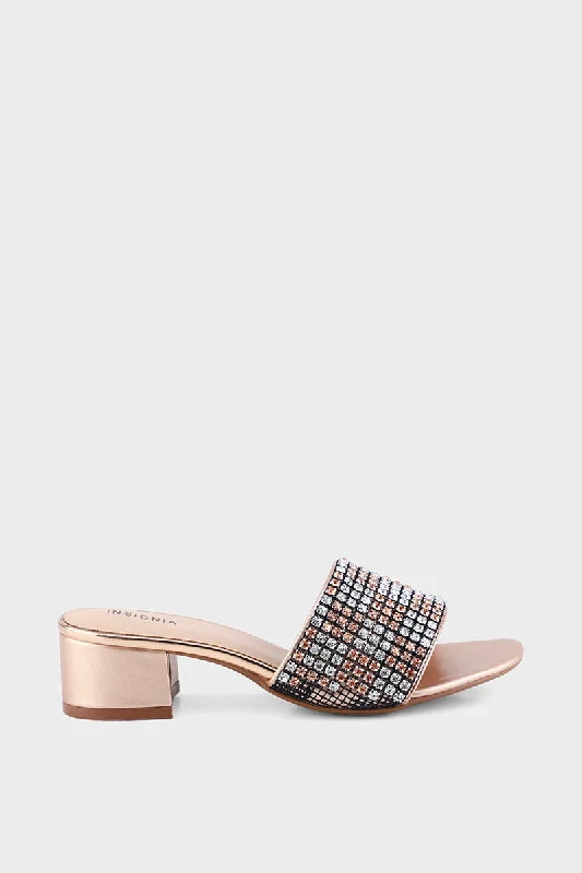 Versatile and stylish women's shoes for all occasions and seasonsParty Wear Slip On I29288-Rose Gold