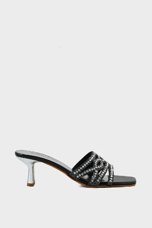 Elegant and sophisticated women's shoe stylesParty Wear Slip On IP0026-Black