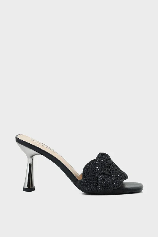 Chic and stylish women's shoes for fashion weekParty Wear Slip On IP0029-Black