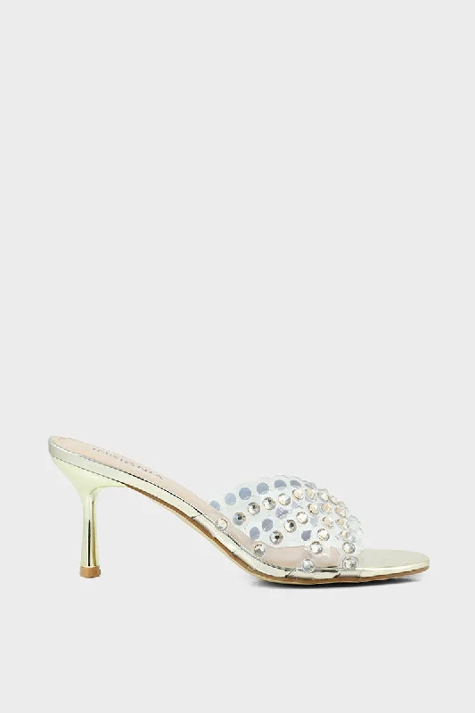 Comfy and stylish women's shoes for everyday casual wearParty Wear Slip On IP0030-Golden