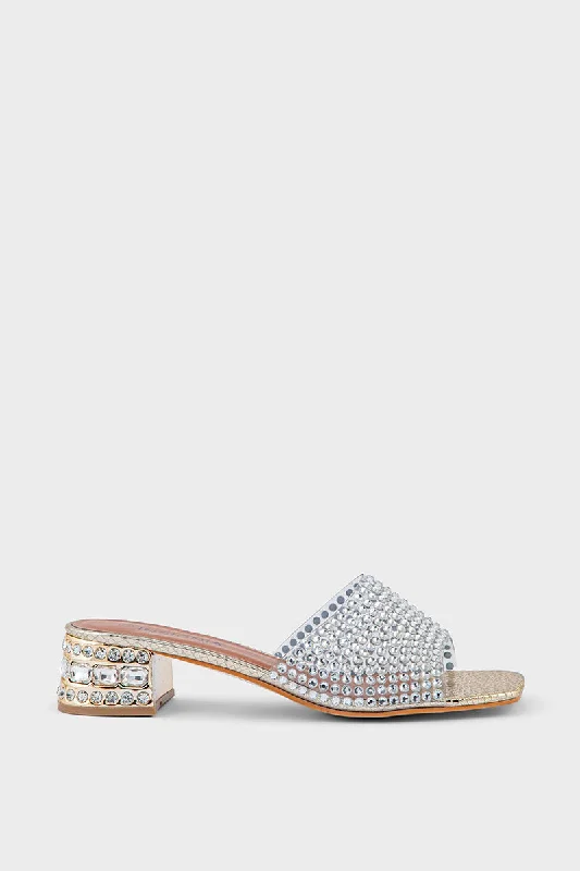 Bold and colorful women's shoes for making a statementParty Wear Slip ON IP0032-Golden