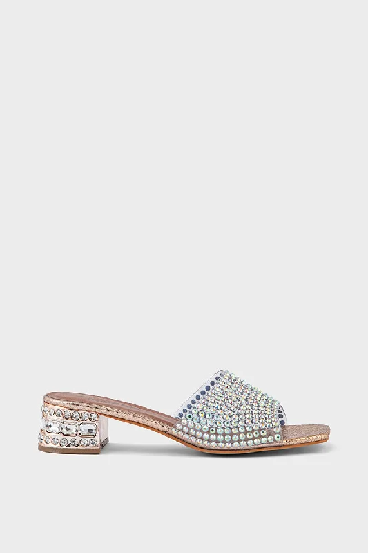 Elegant and classic women's shoes for bridal partiesParty Wear Slip ON IP0032-Rose Gold