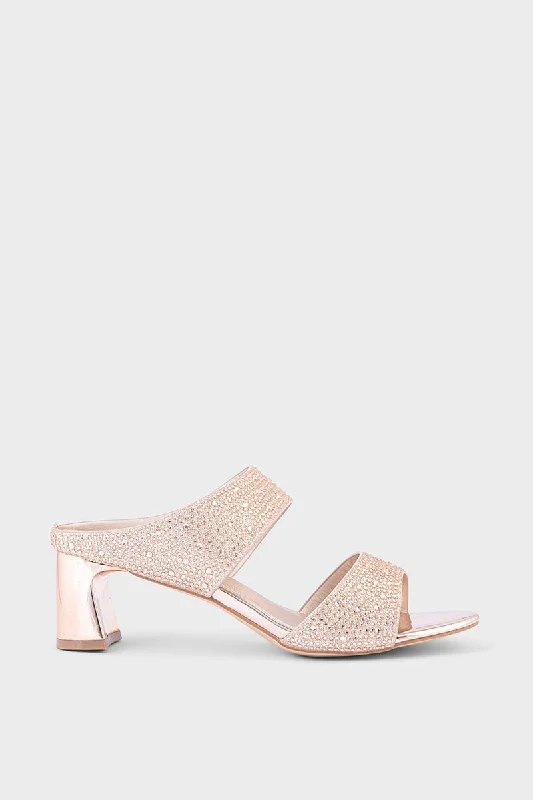 Bold and unique women's shoes for fashion-forward individualsParty Wear Slip On IP0034-Peach