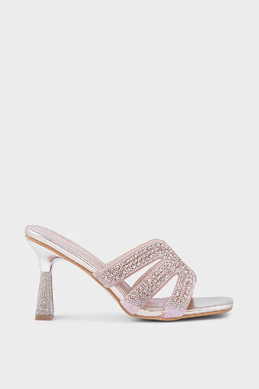Comfy and casual women's shoes for the weekendParty Wear Slip On IP0039-Champagne