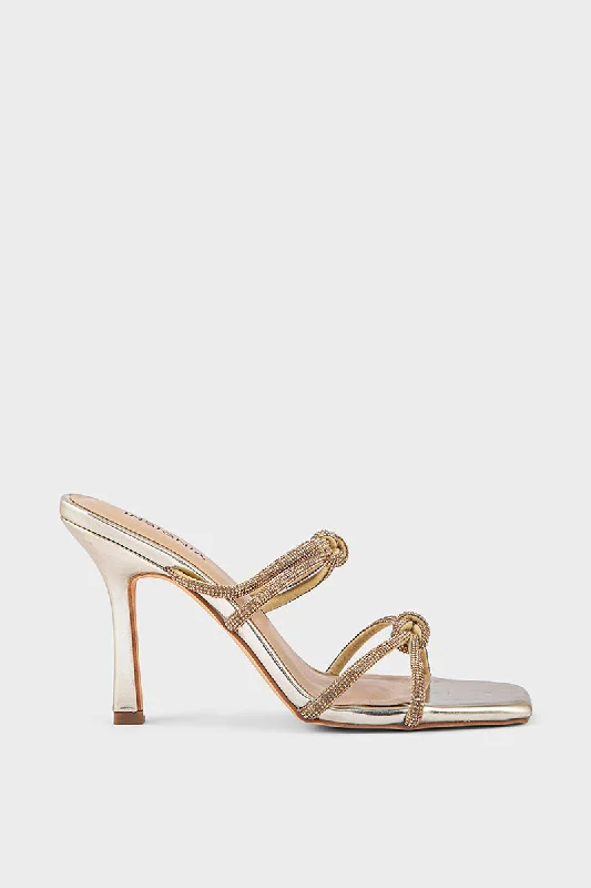 Chic and minimalist women's footwear trendsParty Wear Slip On IP0042-Golden