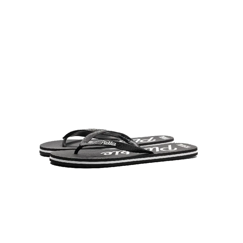 Chic and stylish women's shoes for garden partiesPlakkie Kelly's (Black and White)