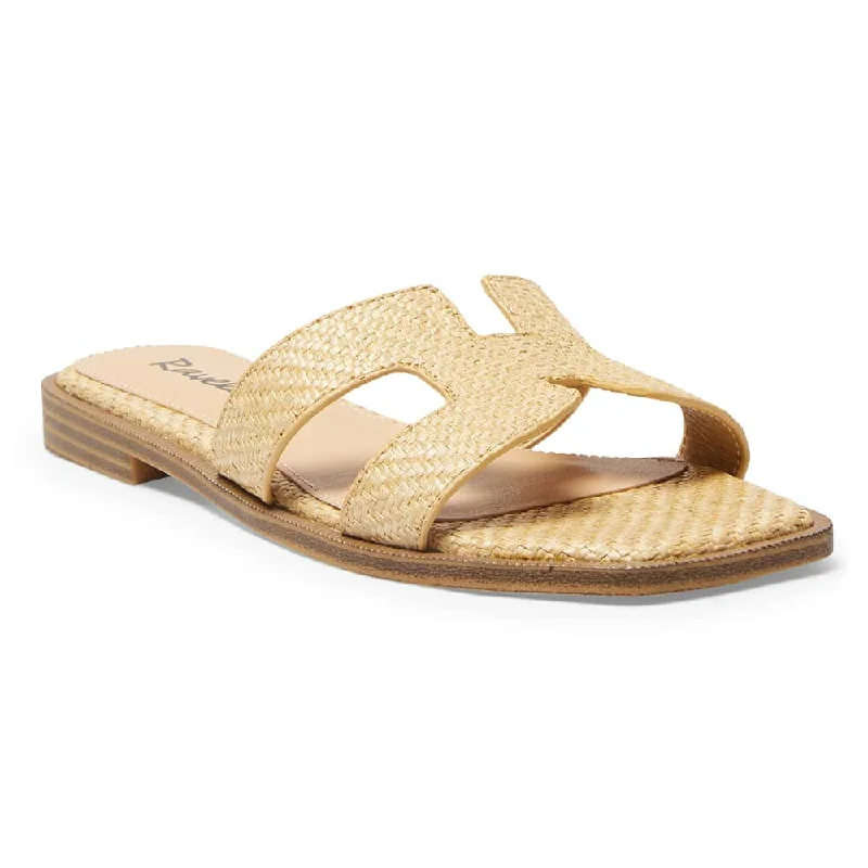 Practical and functional women's footwear solutionsRhodes Slide in Natural Raffia
