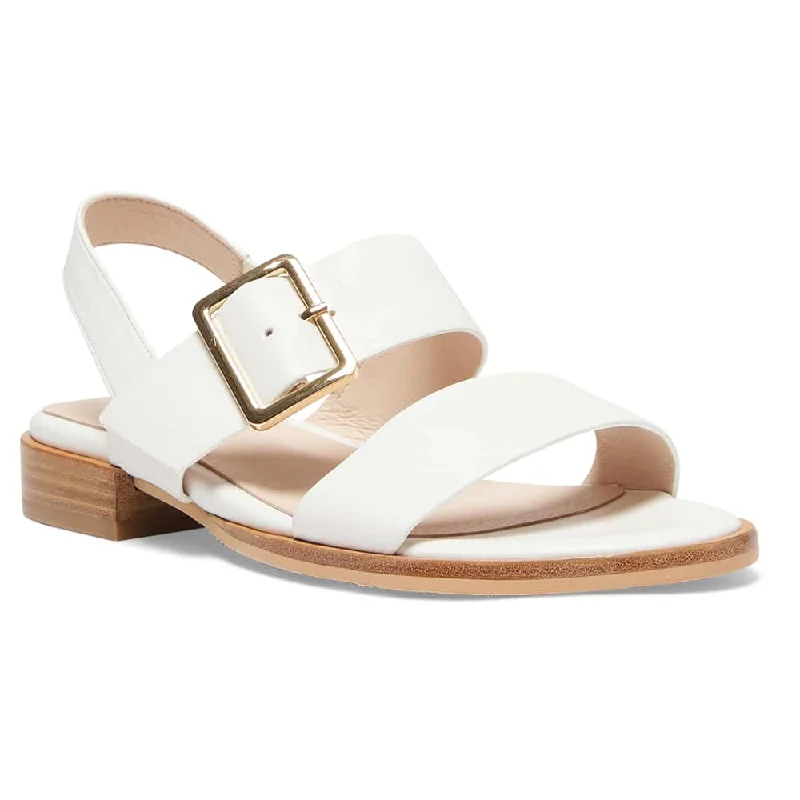 Chic and trendy women's shoes for the officeTabatha Sandal in White Leather
