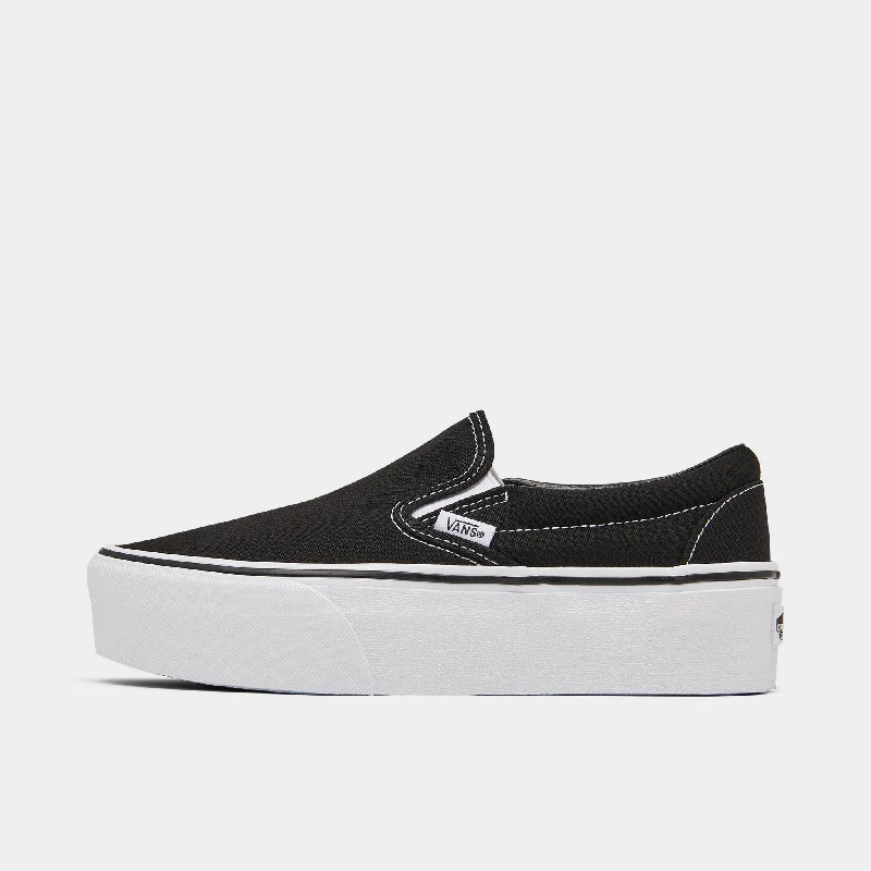Timeless and elegant women's shoe classicsVans Classic Slip-On Stackform Black / Classic White