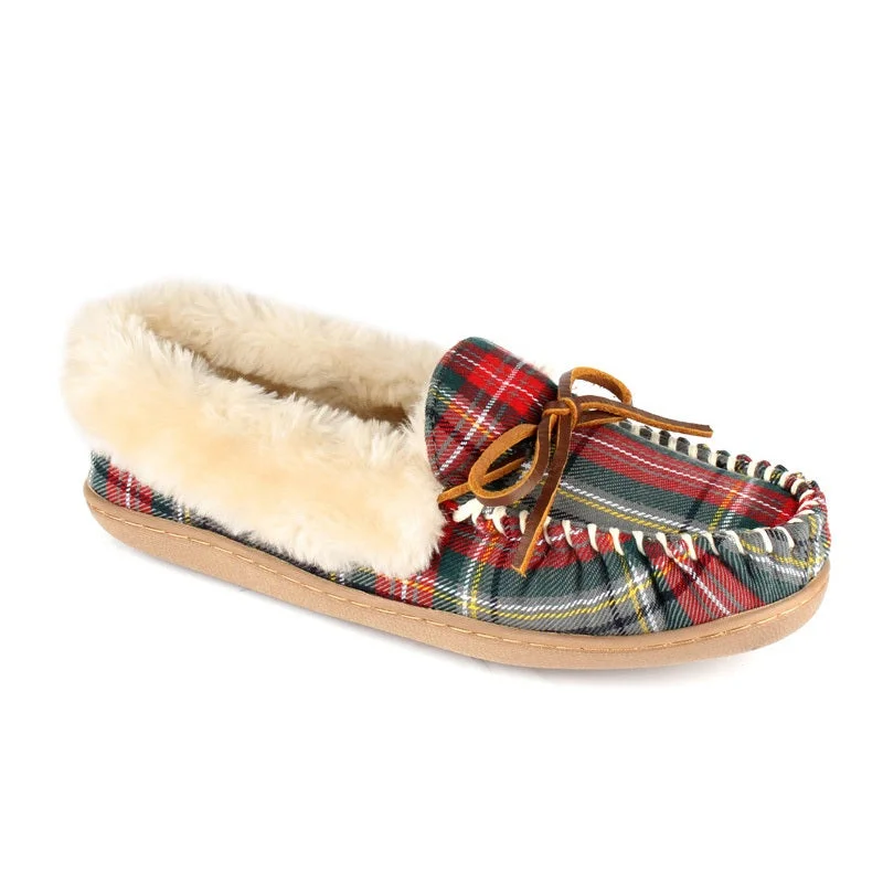 Elegant and classic women's shoes for bridal partiesWomen's Jessie Plaid Moccasin Tmrk