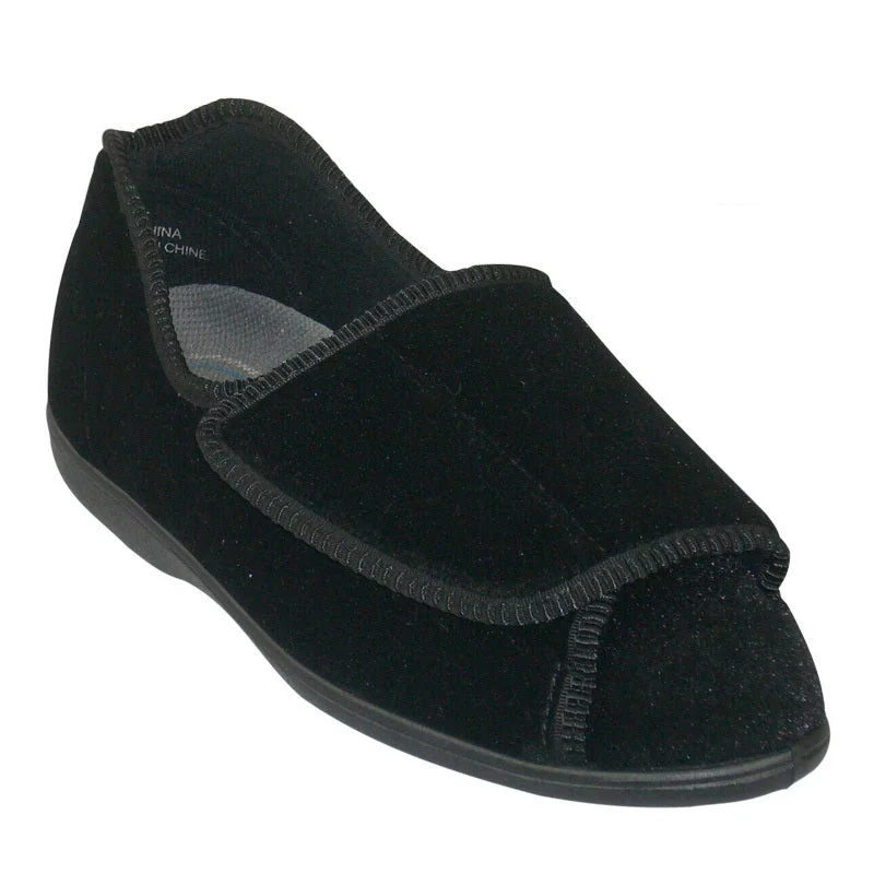 Colorful and vibrant women's shoe patternsWomen's Velcro Velour Diabetic Slipper