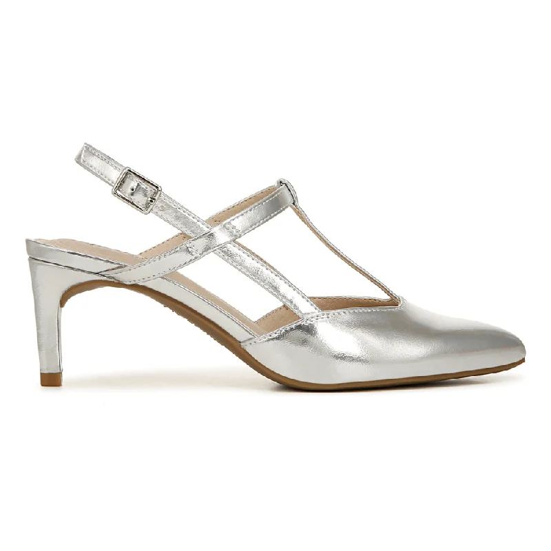 Comfortable yet fashionable women's shoesAire Metallic Pointed Toe Slingback Pumps