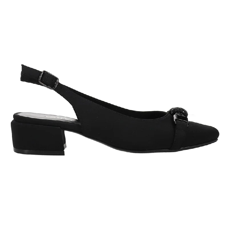 Comfy and stylish women's shoes for everyday casual wearAldora Studded Round Toe Slingback Pumps